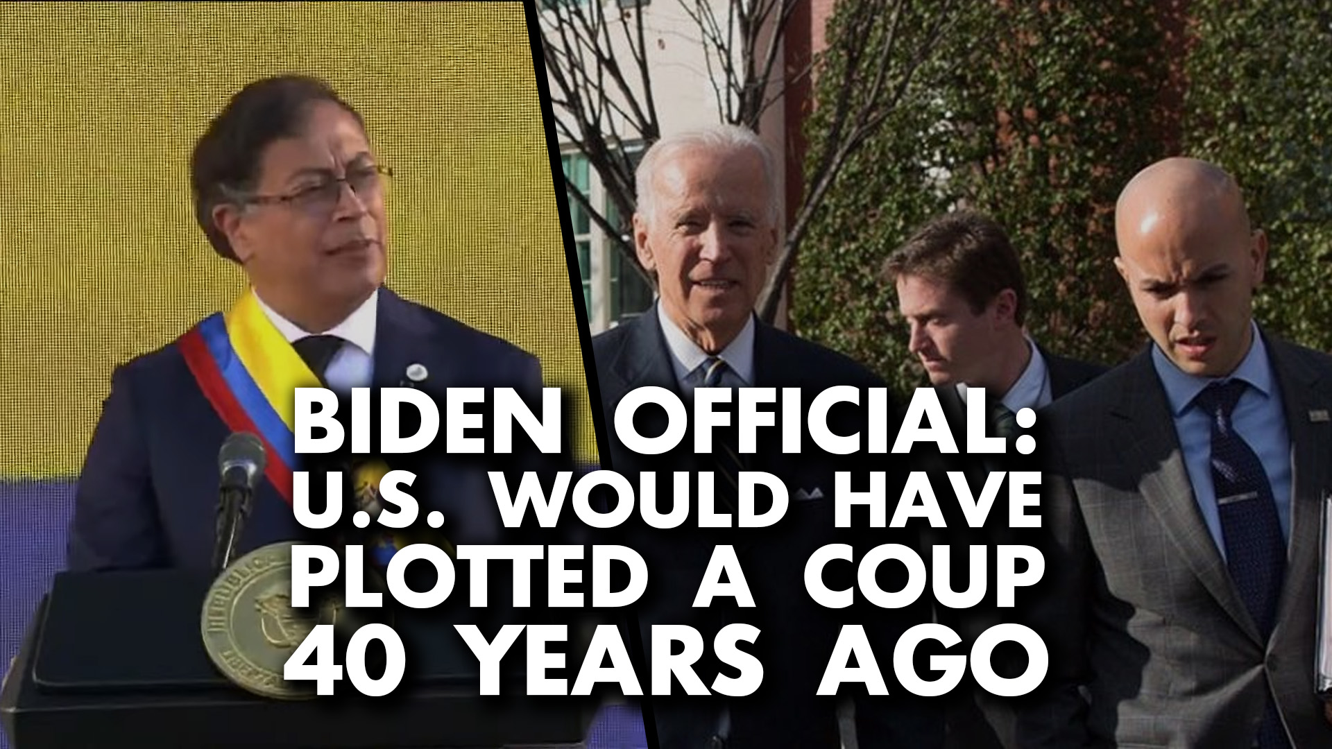 Biden coup Colombia 40 years ago